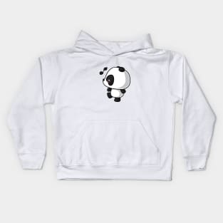 Kawaii panda signing Kids Hoodie